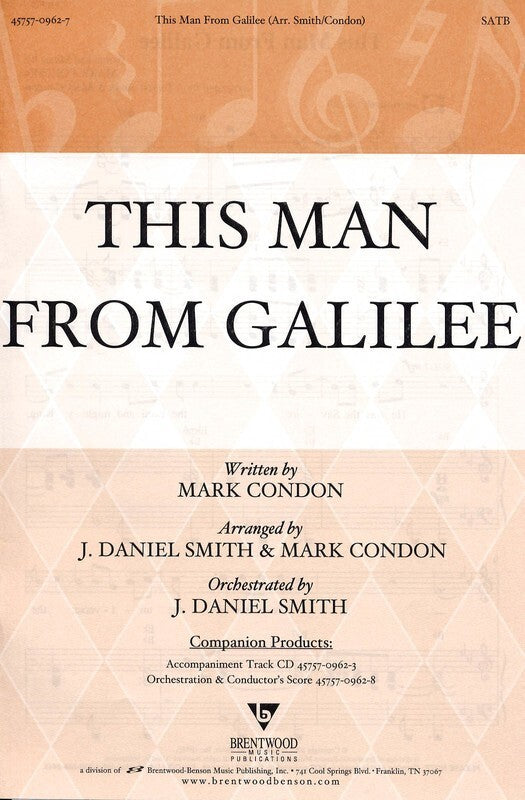This Man From Galilee SATB