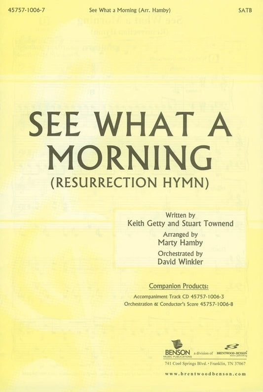 See What A Morning SATB