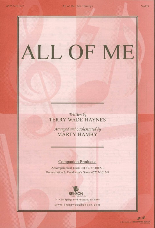 All Of Me SATB