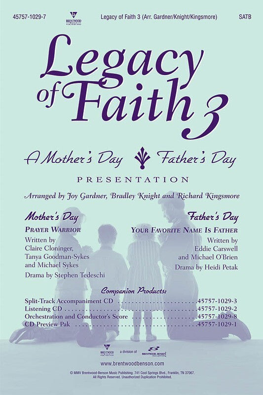 Legacy Of Faith 3 SATB
