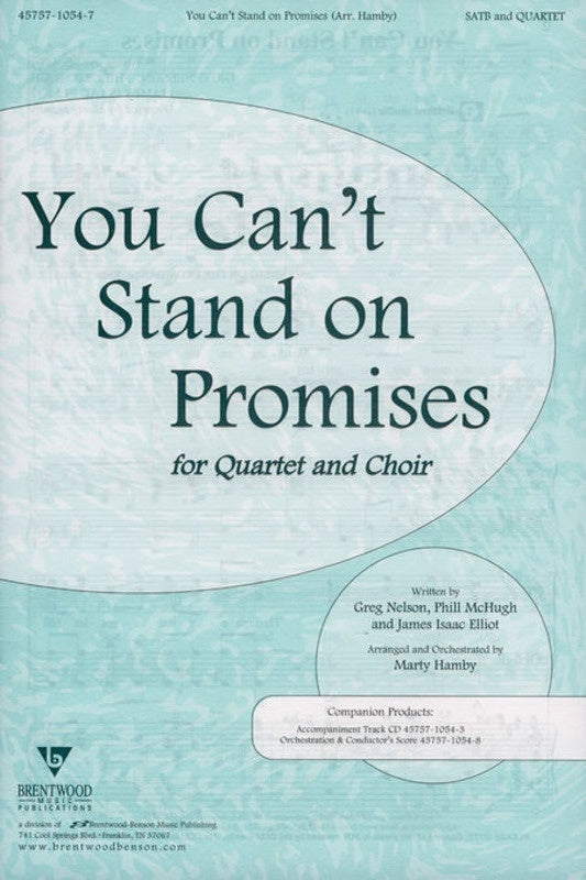 You Cant Stand On Promises SATB