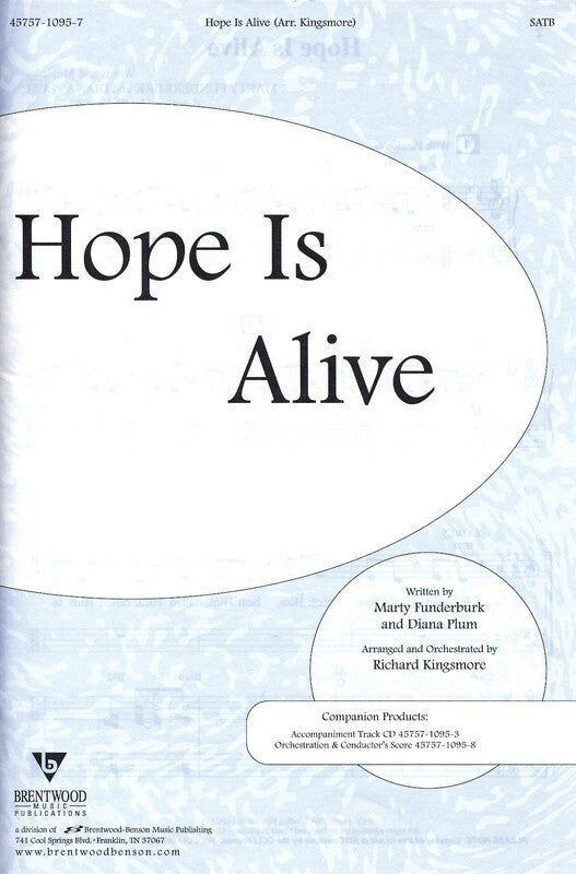 Hope Is Alive Anthem SATB