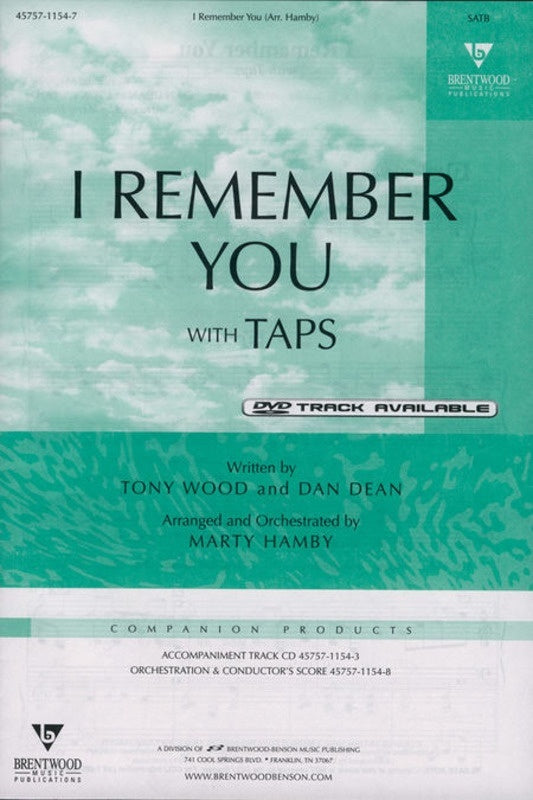 I Remember You With Taps SATB