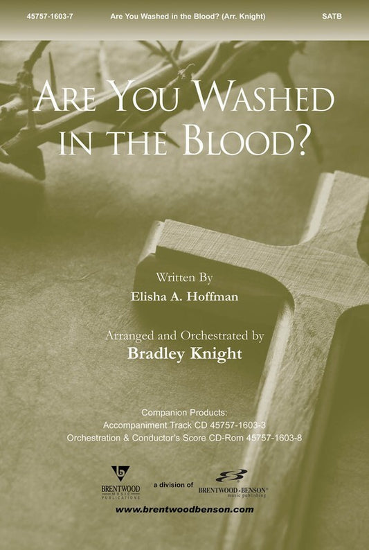 Are You Washed In  Blood SATB