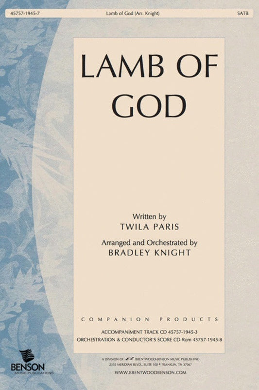 Lamb Of God SATB