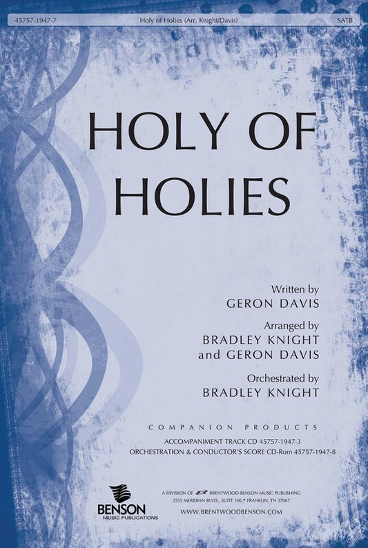 Holy Of Holies SATB