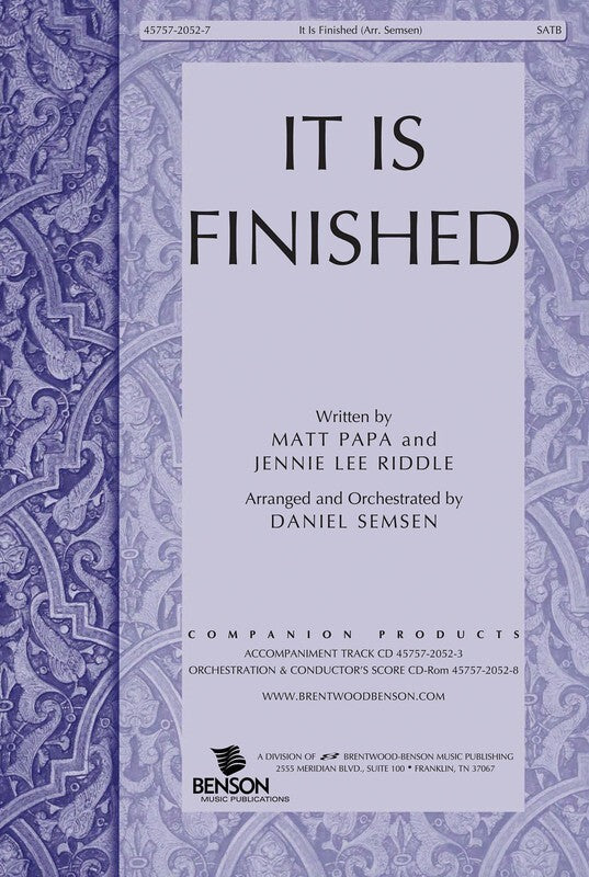 It Is Finished SATB