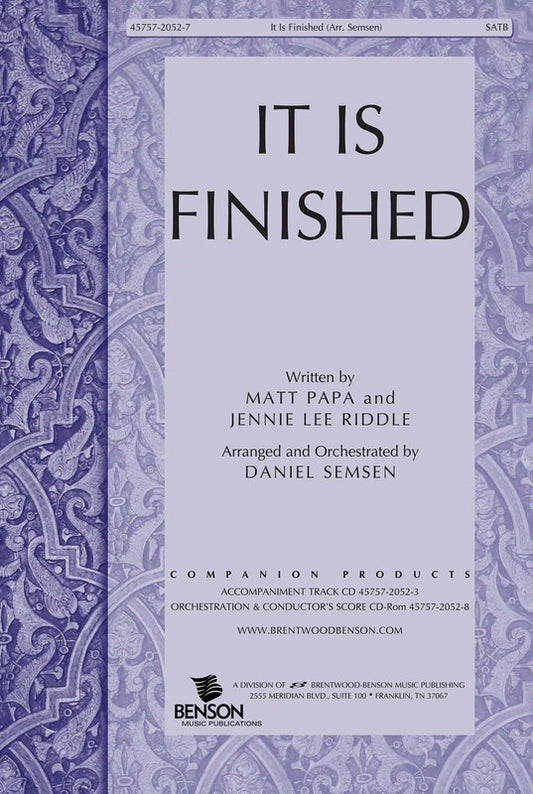 It Is Finished SATB