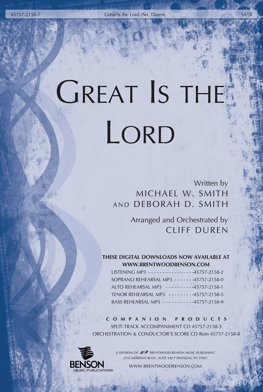 Great Is The Lord SATB