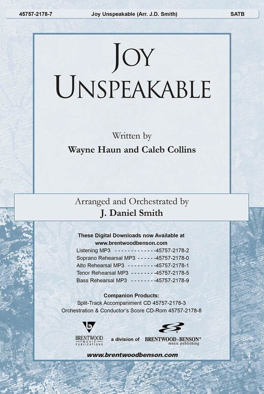Joy Unspeakable SATB