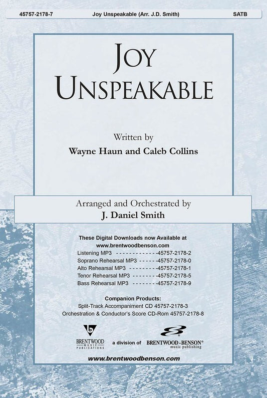 Joy Unspeakable SATB