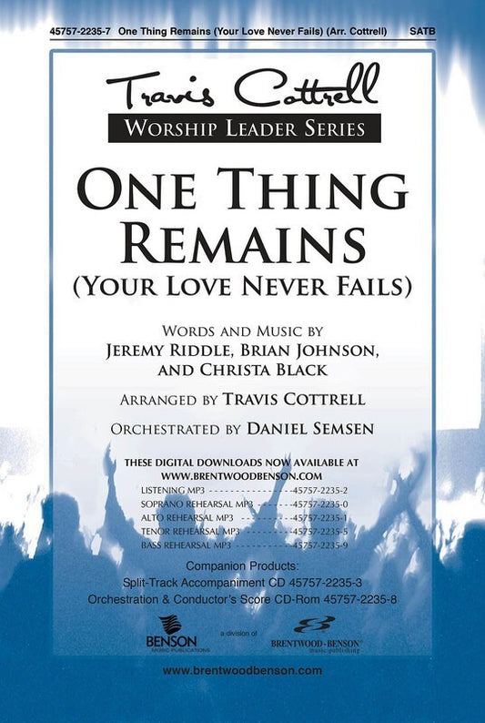 One Thing Remains SATB
