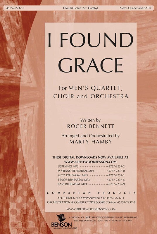 I Found Grace SATB