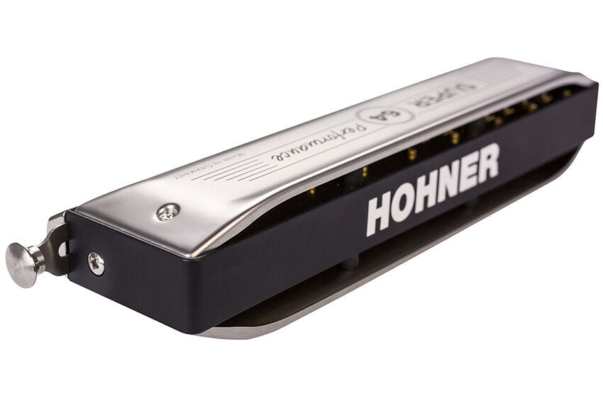 Hohner Super 64 Professional Chromatic Harmonica Key of C with VarioSpring System and SilentSlide — view 3