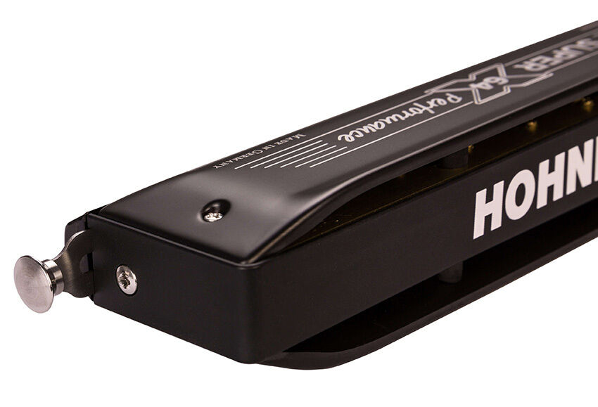 Hohner Super 64X Professional Chromatic Harmonica, Key of C, 16 Holes, 4 Octaves, Brass Reed Plates, Nylon Case, SilentSlide System — view 2
