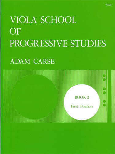 Carse Viola School of Progressive Studies Book 2 - Viola Sheet Music and Method Book