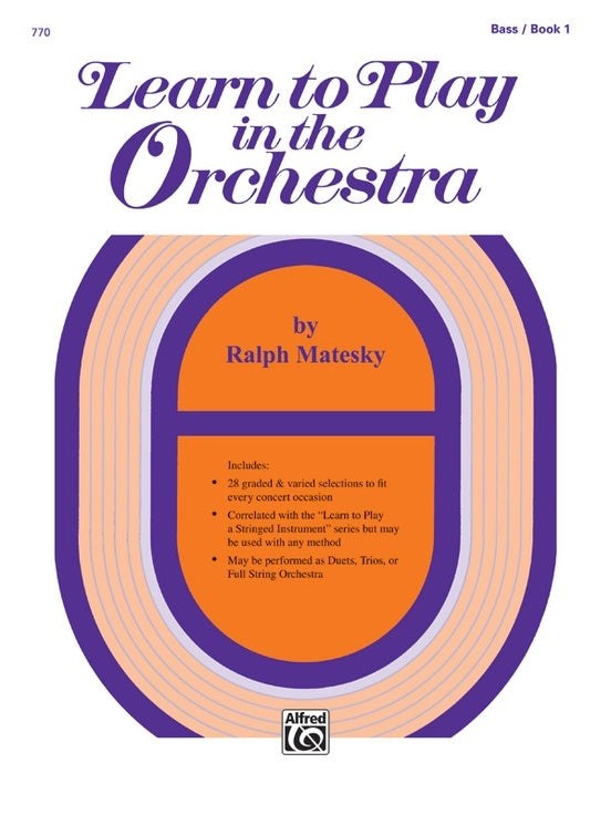 Learn To Play In The Orchestra Book 1 Double Bass
