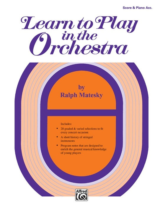 Learn To Play In The Orchestra Book 1 Sc/Piano