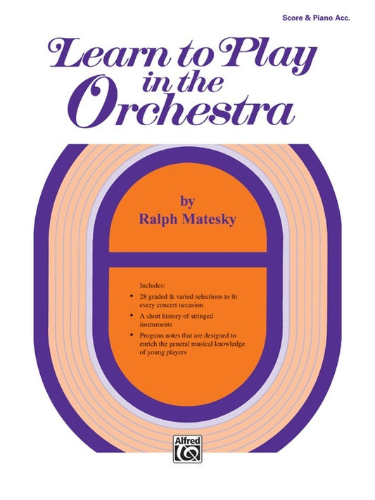 Learn To Play In The Orchestra Book 1 Sc/Piano
