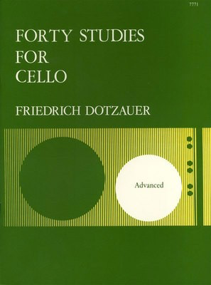 Dotzauer 40 Studies for Cello - Advanced Exercises - Cello Tutor & Method Book 7771