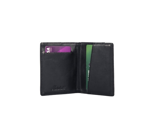 Marshall : ACCS-00221: Denim And Leather Black n Grey Wallet