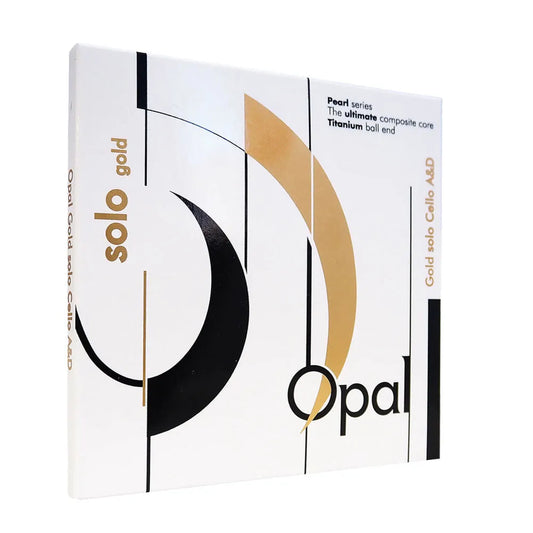 Opal Gold Soloist Cello Strings A/D Twin Pack Steel/Stainless Steel 18kg A Tension 14.1kg D Tension 69.5cm Length