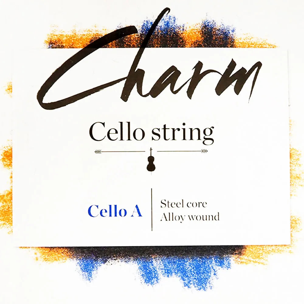 Charm Cello A String 4/4 Size Steel/Alloy Chrome Wound