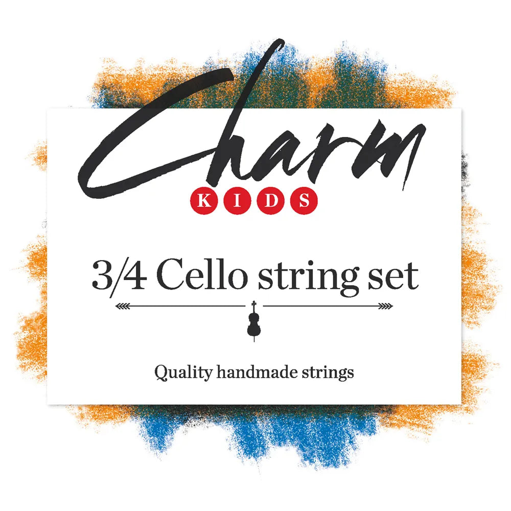 Charm Cello Set 3/4 Size - Chrome/Tungsten Strings