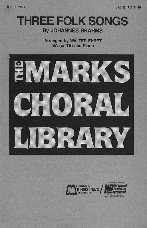 Folk Songs 3 SA/TB