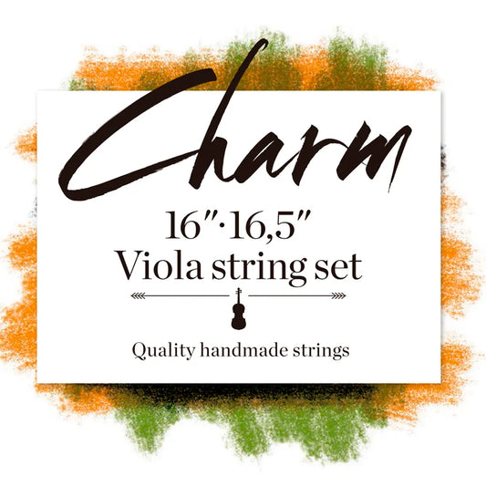 Charm Viola Set Titanium Silver Tungsten 16-16.5in