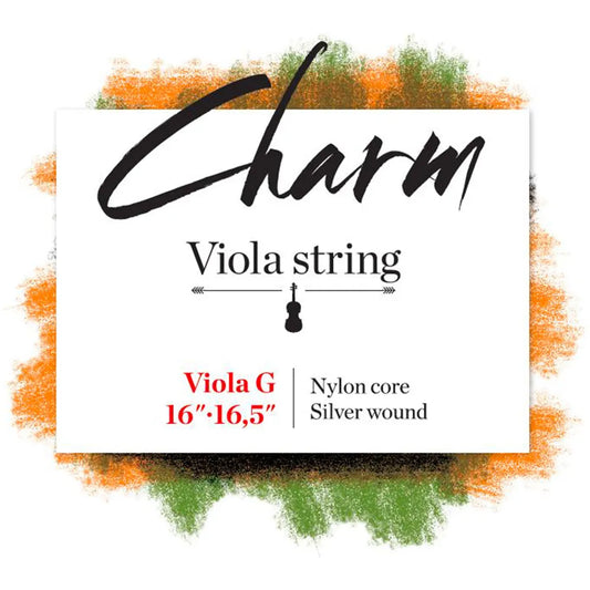 Charm Viola Silver G Necklace 16-16.5in