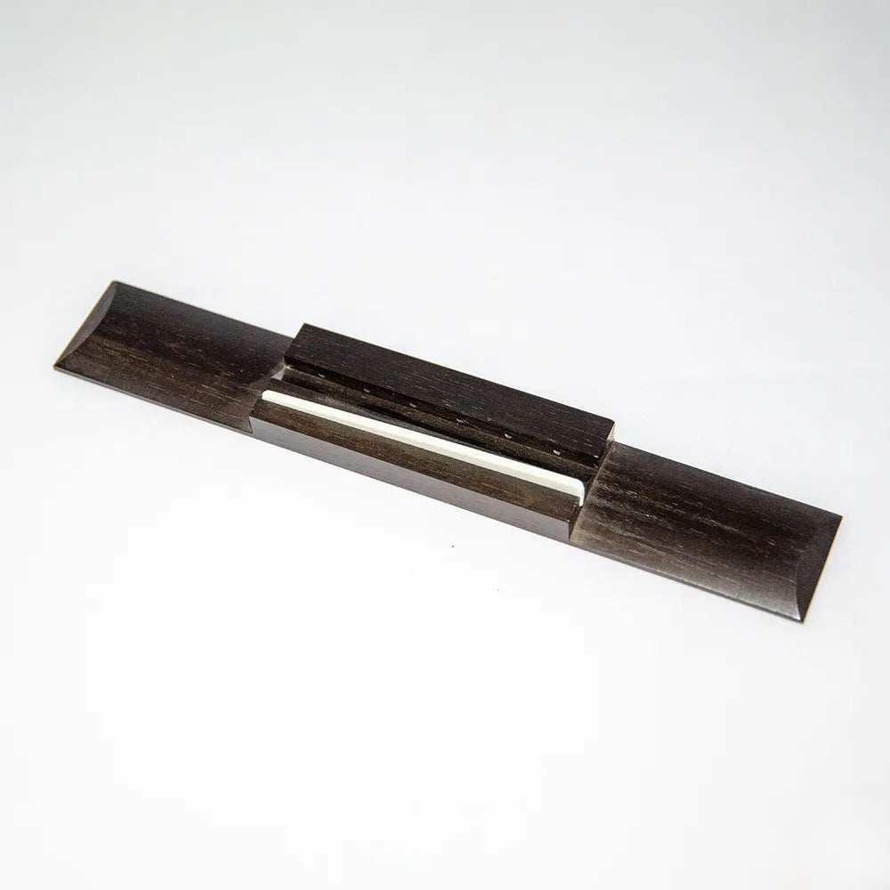 Classic Ebony Guitar Bridge - Made in Germany, 190mm x 29mm