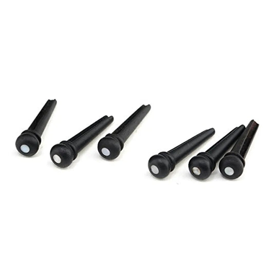 Ebony Guitar Bridge Pin with Eye - German Quality, Sold Individually