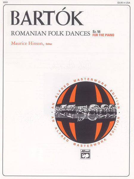 Bartok Romanian Folk Dances for Piano Sz 56 Sheet Music