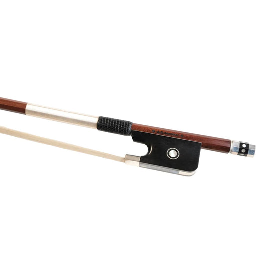Sandner Pernambuco Octagonal Cello Bow with Silver Mounting and Ebony Frog