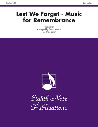 Lest We Forget - Music For Remembrance Brass Band