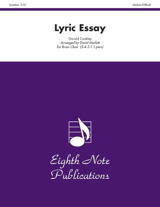 Lyric Essay Brass Choir