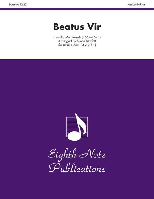 Beatus Vir Brass Choir Sheet Music for Flexi and Small Ensemble