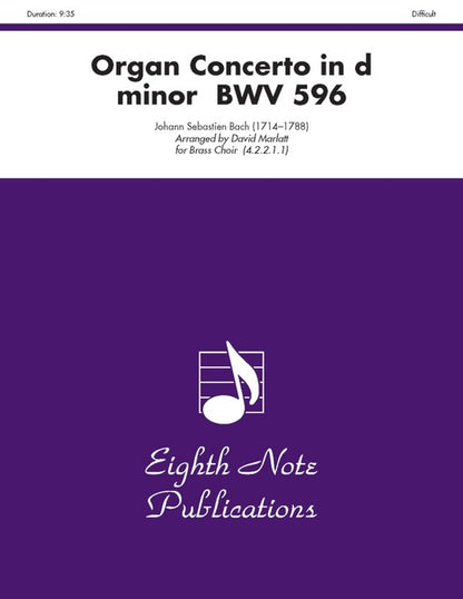 Organ Concerto In D Minor BWV 596 Brass Choir