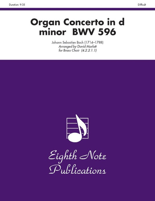 Organ Concerto In D Minor BWV 596 Brass Choir