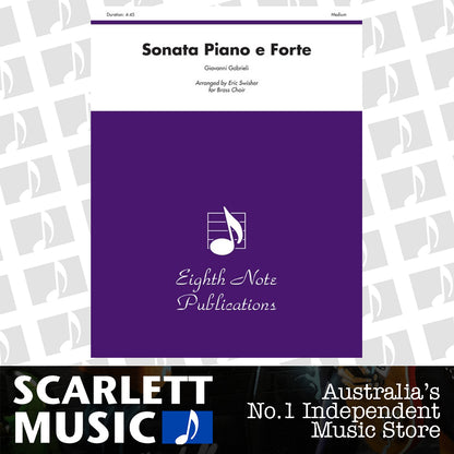 Sonata Piano e Forte Brass Choir Sheet Music for Flexi and Small Ensemble — view 2