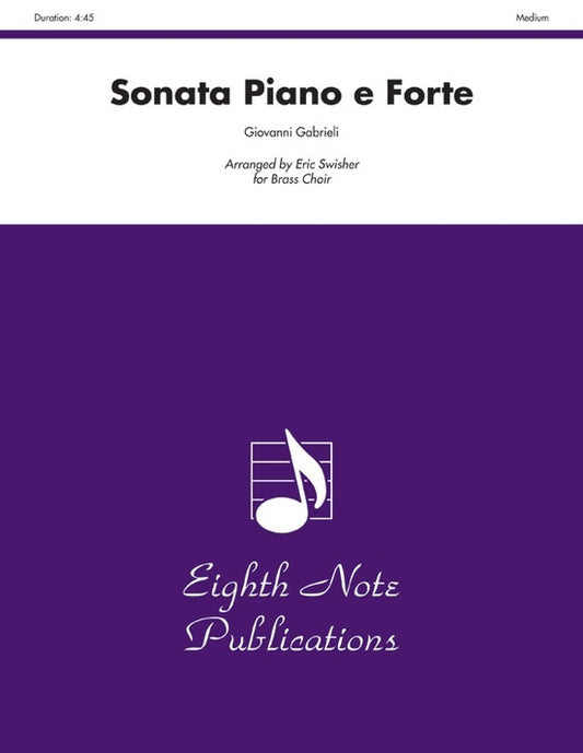 Sonata Piano e Forte Brass Choir Sheet Music for Flexi and Small Ensemble