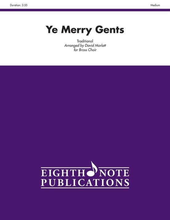 Ye Merry Gents Brass Choir Sheet Music for Small Ensemble