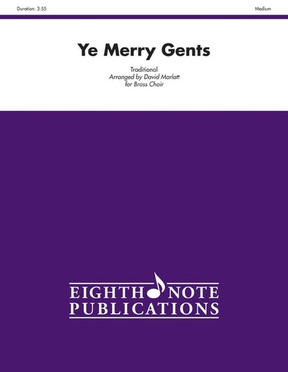 Ye Merry Gents Brass Choir Sheet Music for Small Ensemble