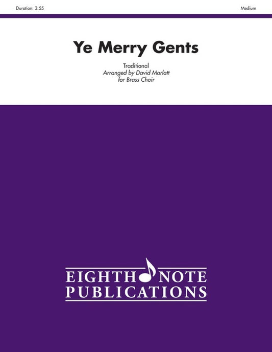 Ye Merry Gents Brass Choir Sheet Music for Small Ensemble