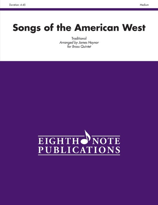Songs of the American West for Brass Quintet