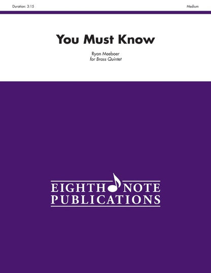 You Must Know Brass Quintet Sheet Music for Flexi and Small Ensemble