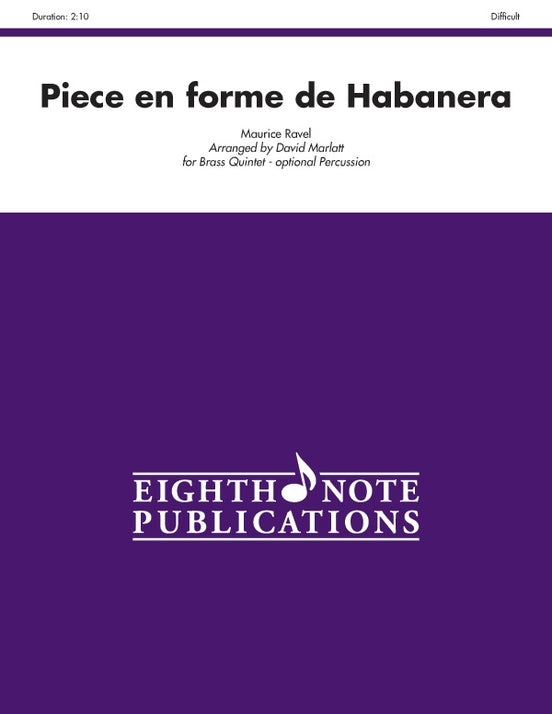 Piece en forme de Habanera for Brass Quintet - Flexi and Small Ensemble Sheet Music