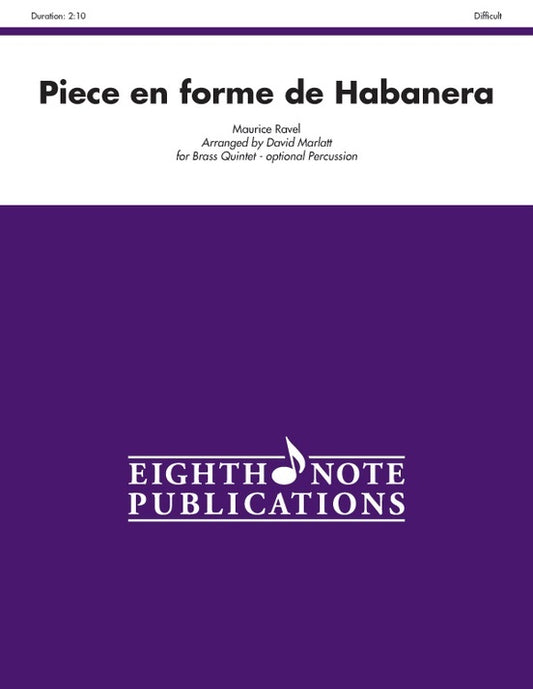 Piece en forme de Habanera for Brass Quintet - Flexi and Small Ensemble Sheet Music