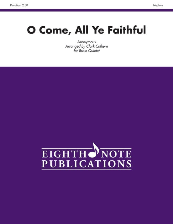 O Come All Ye Faithful Brass Quintet